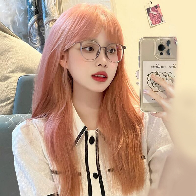 Anime Cosplay Korean Girl - Synthetic Korean Black Long Straight Hair