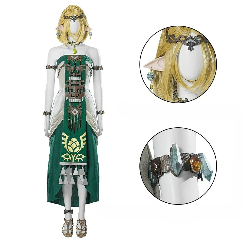 Zelda Green Princess  Dress To - огляд і ціна Anime Cosplay Dress For Women