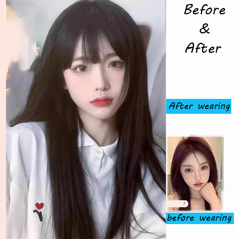 Synthetic Korean Black Long St - огляд і ціна Anime Cosplay Korean Girl