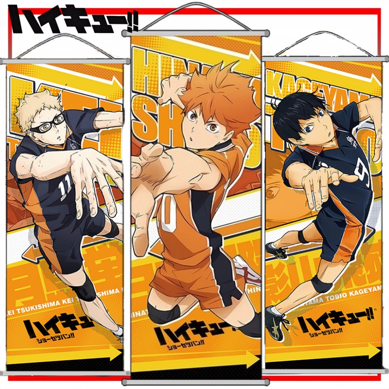 Haikyuu!! Wall Scroll Cartoon  - огляд і ціна Anime Cosplay Wallpaper