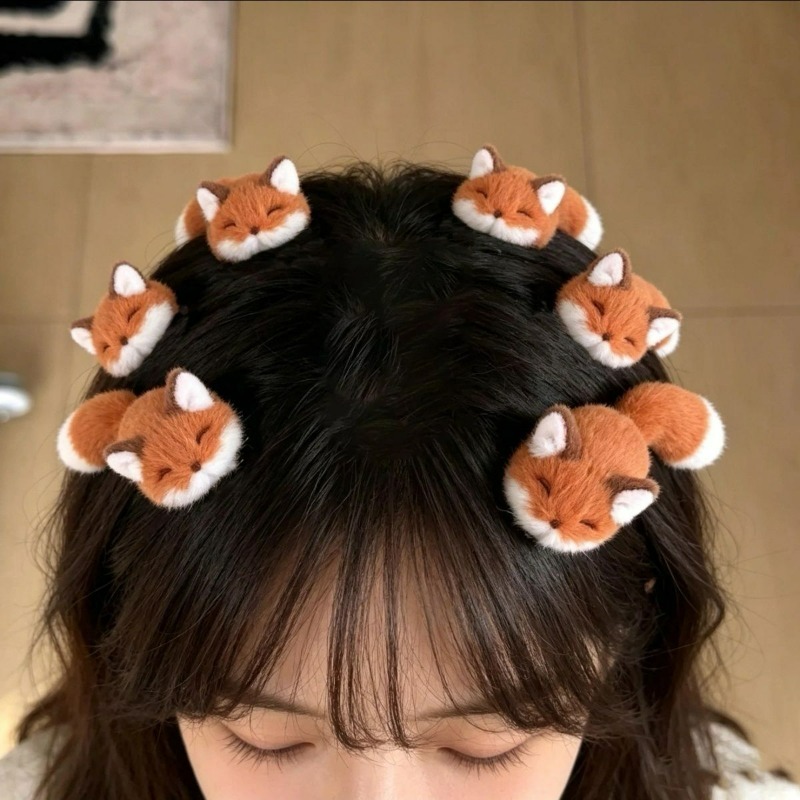 1/4pcs 3D Plush Hair Clip Cute - огляд і ціна Anime Cosplay Korean Girl