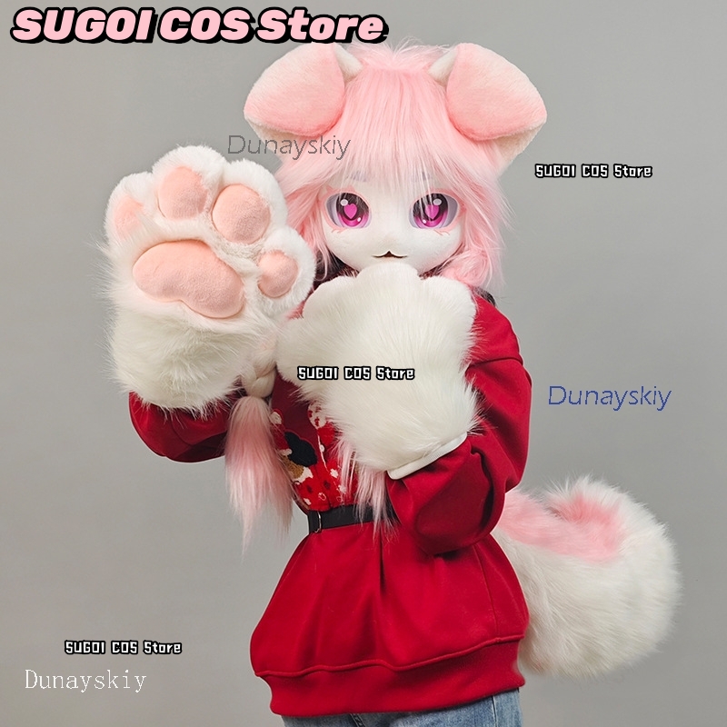 aBcSCS*Fursuit Head Kigurumi C - огляд і ціна Anime Cosplay With Mask