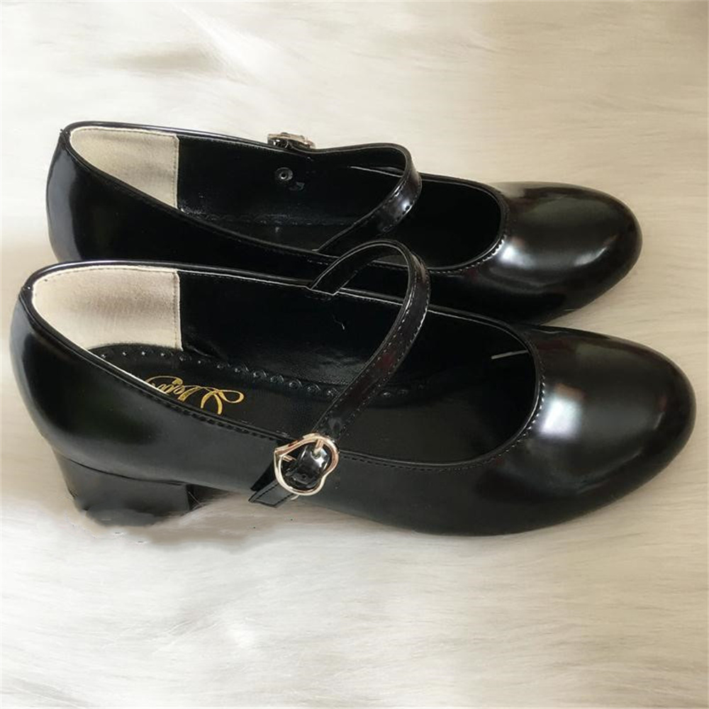 Low Heel Round Head PU Shoes G - огляд і ціна Anime Cosplay Korean Girl