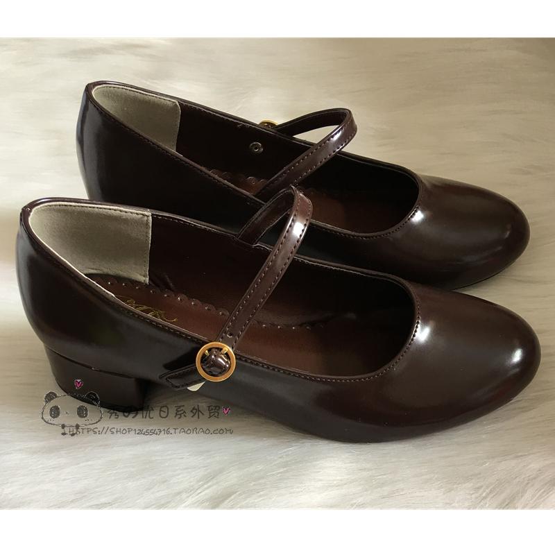 Low Heel Round Head PU Shoes G - огляд і ціна Anime Cosplay Korean Girl